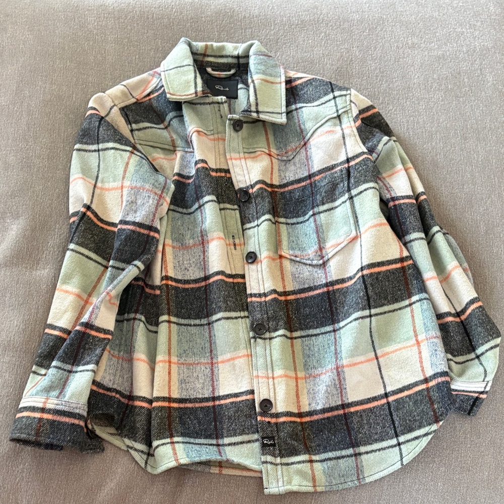 Plaid Button-Up Shacket